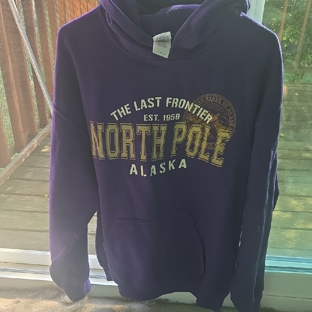 Gildan Purple Alaska Hoodie